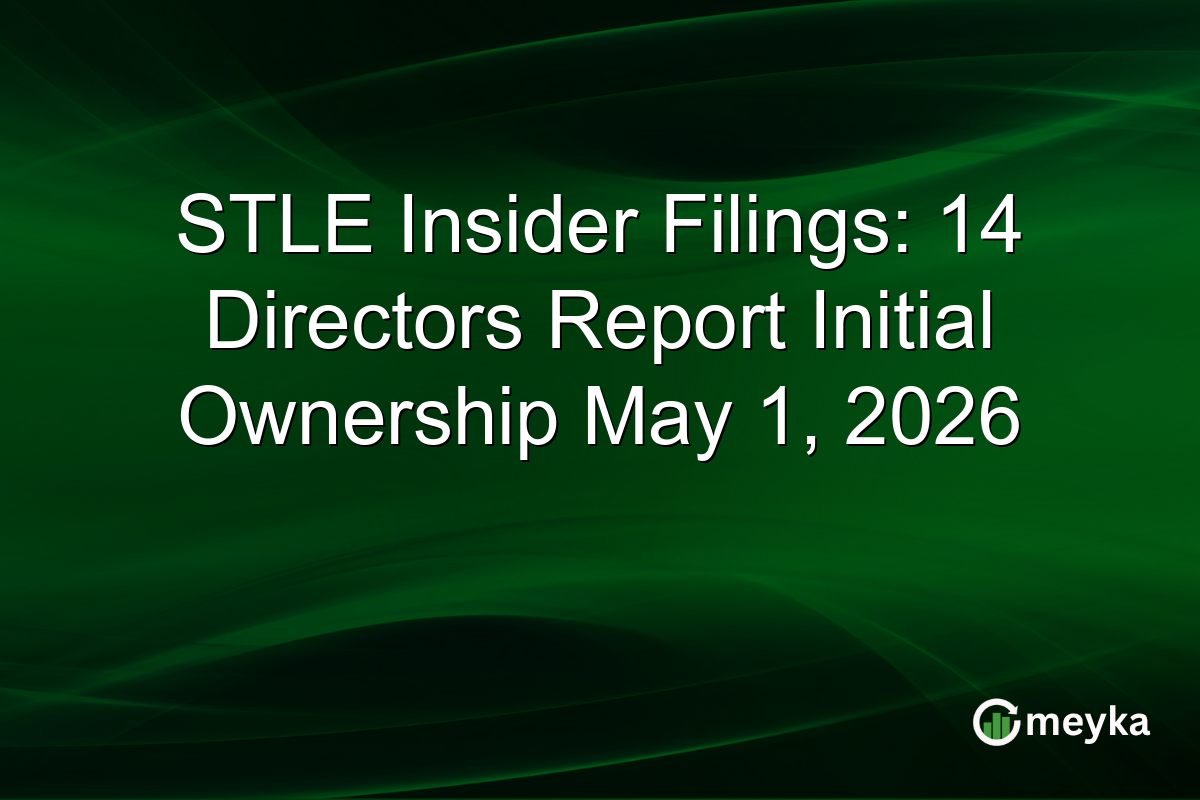 STLE Insider Filings: 14 Directors Report Initial Ownership May 1, 2026