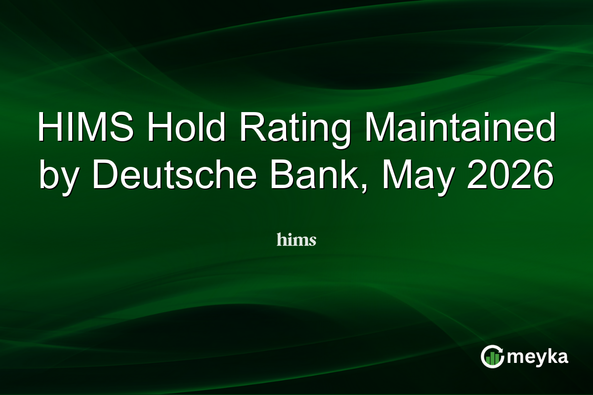 HIMS Hold Rating Maintained by Deutsche Bank, May 2026