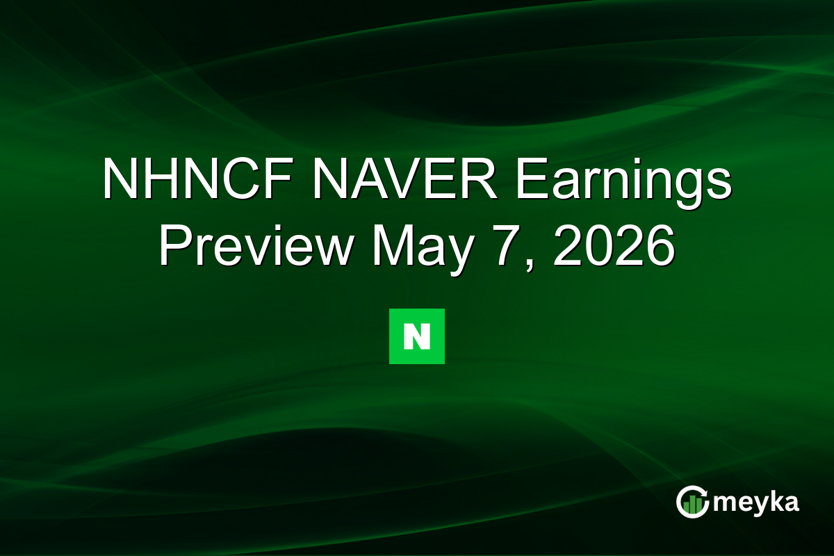 NHNCF NAVER Earnings Preview May 7, 2026