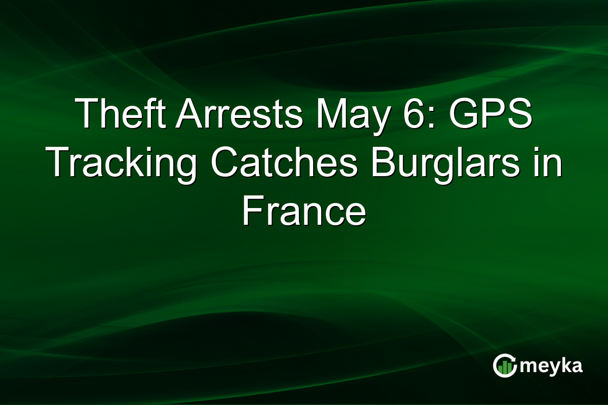 Theft Arrests May 6: GPS Tracking Catches Burglars in France