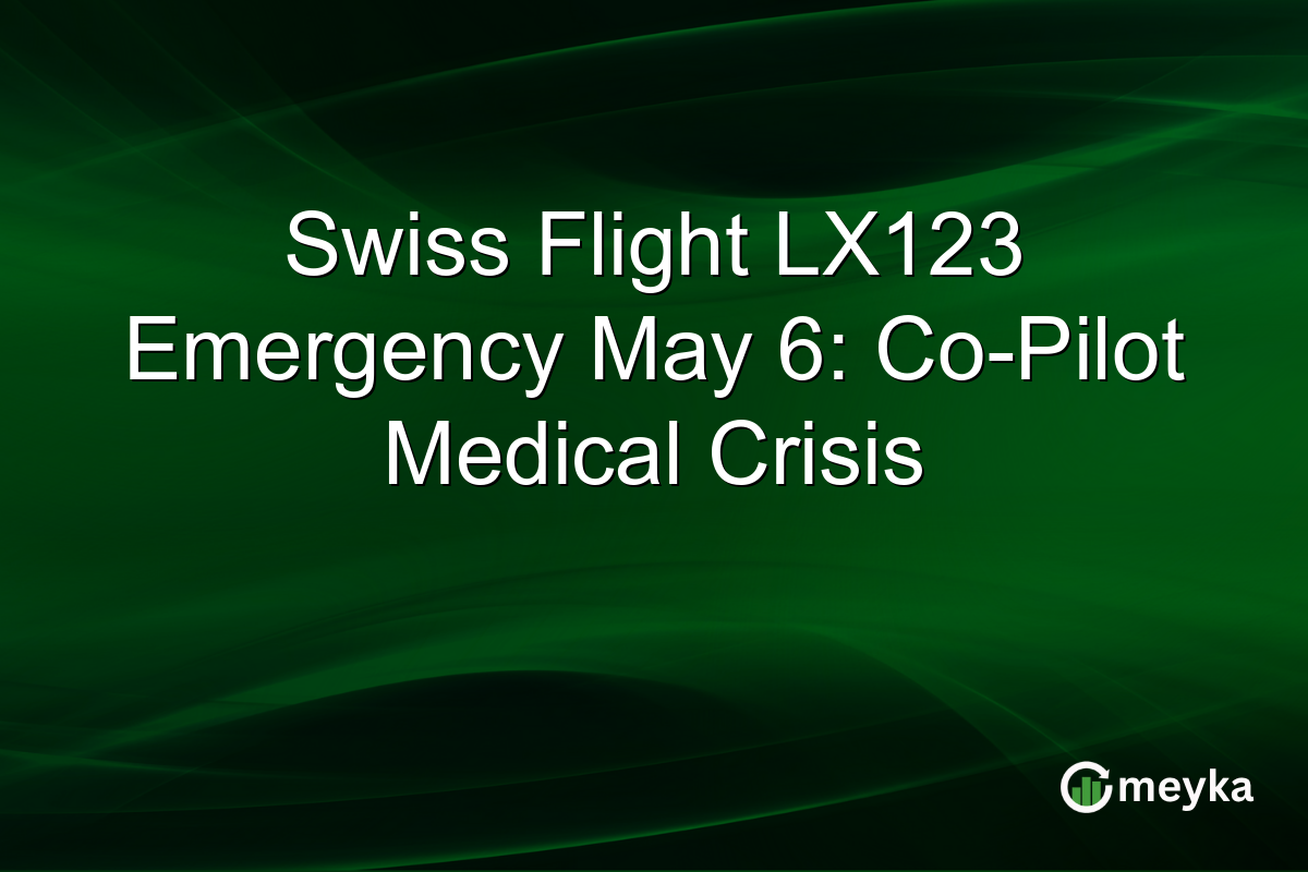 Swiss Flight LX123 Emergency May 6: Co-Pilot Medical Crisis