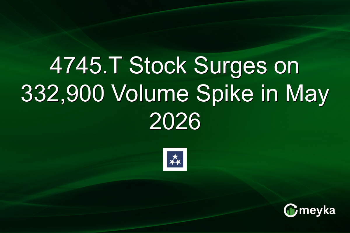 4745.T Stock Surges on 332,900 Volume Spike in May 2026