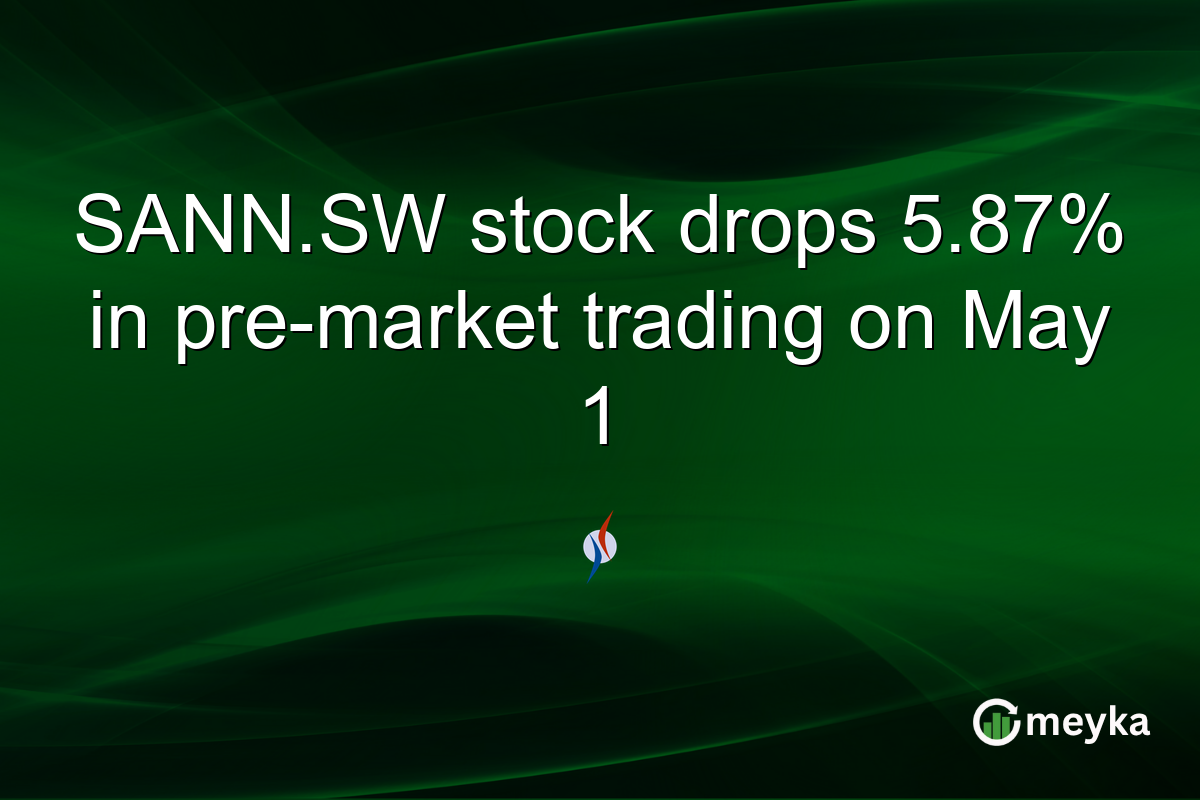 SANN.SW stock drops 5.87% in pre-market trading on May 1