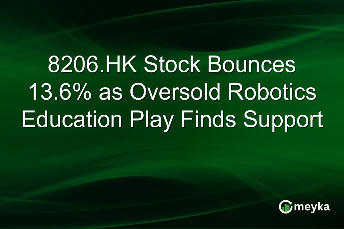 8206.HK Stock Bounces 13.6% as Oversold Robotics Education Play Finds Support