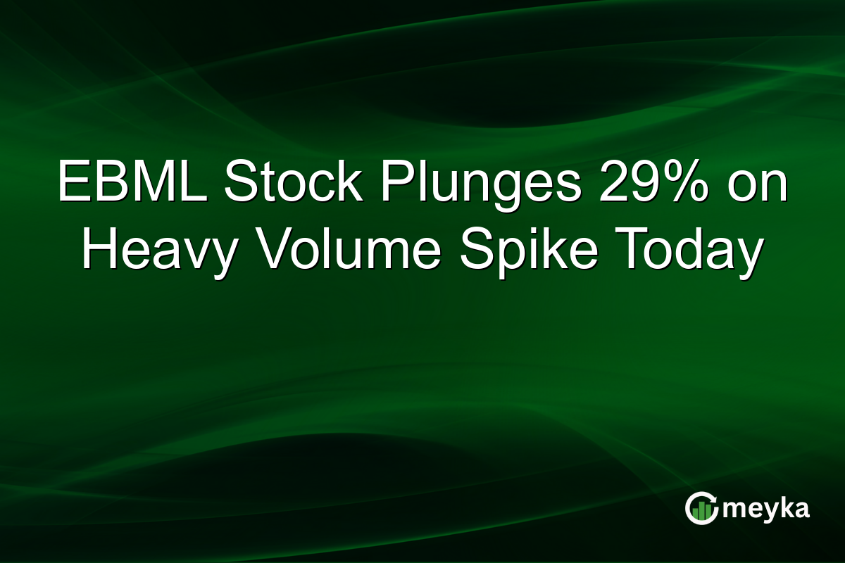 EBML Stock Plunges 29% on Heavy Volume Spike Today