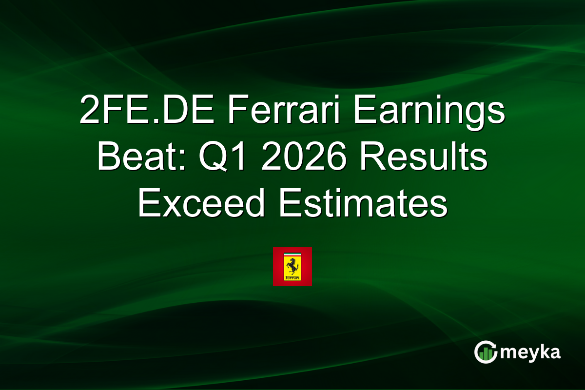 2FE.DE Ferrari Earnings Beat: Q1 2026 Results Exceed Estimates