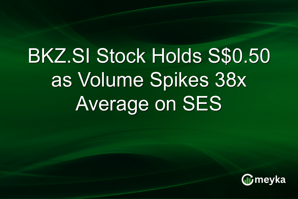 BKZ.SI Stock Holds S$0.50 as Volume Spikes 38x Average on SES