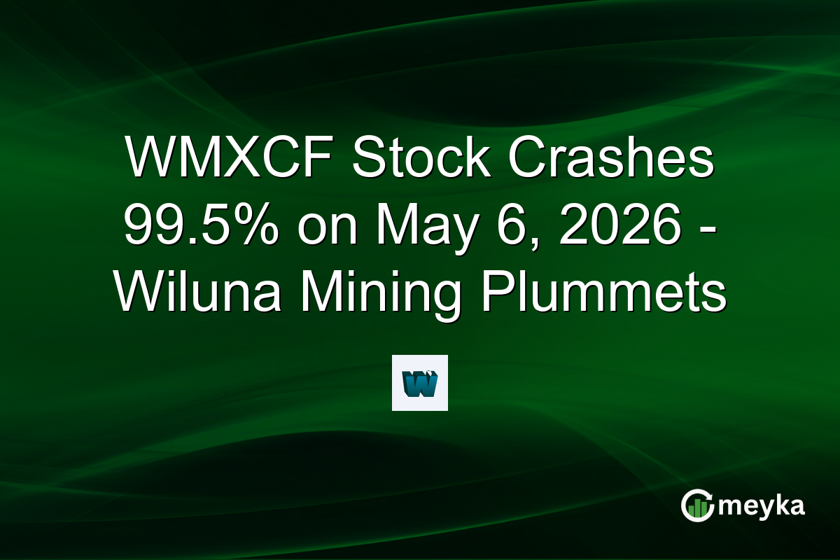 WMXCF Stock Crashes 99.5% on May 6, 2026 – Wiluna Mining Plummets