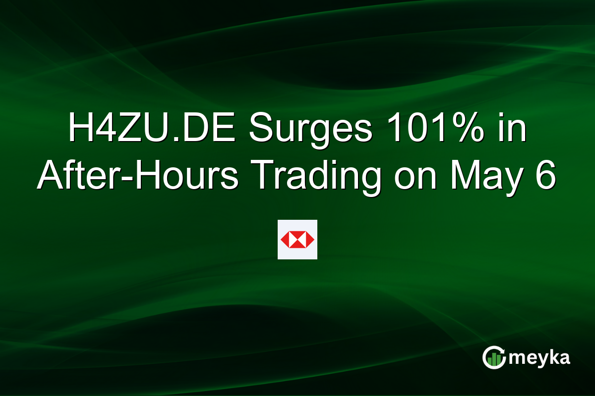 H4ZU.DE Surges 101% in After-Hours Trading on May 6