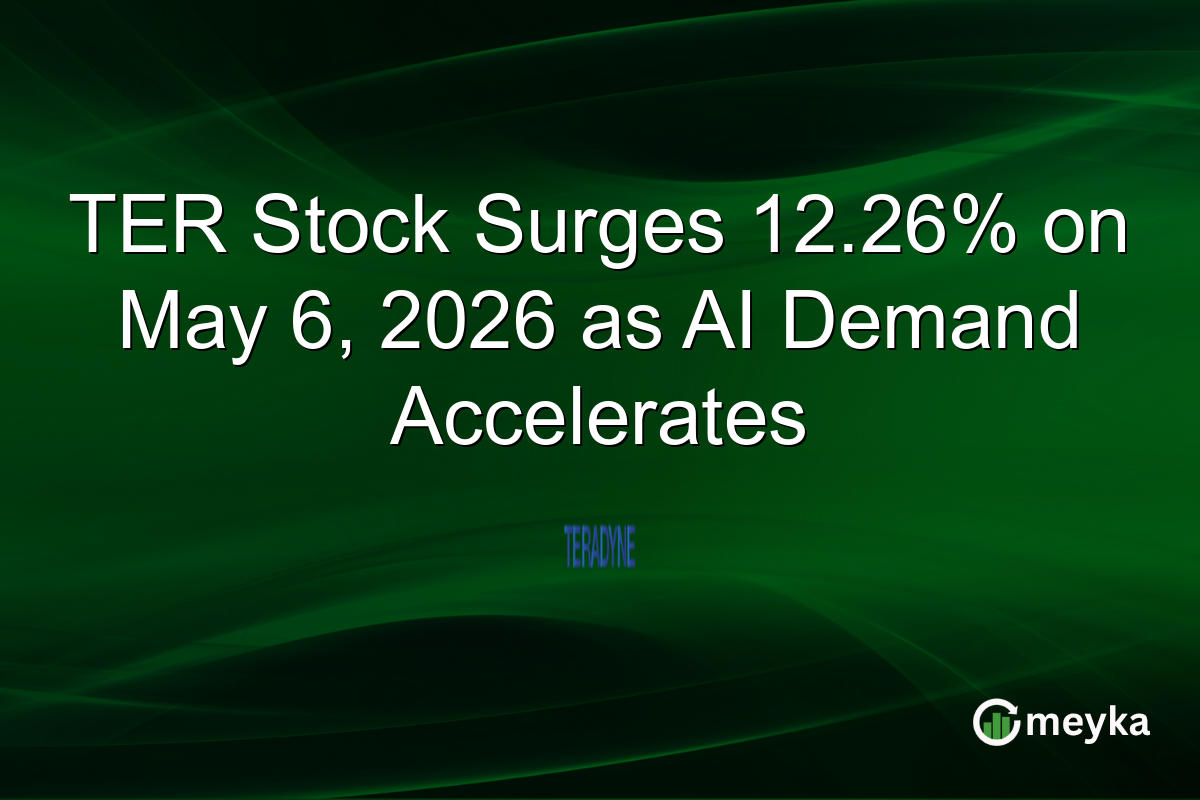 TER Stock Surges 12.26% on May 6, 2026 as AI Demand Accelerates