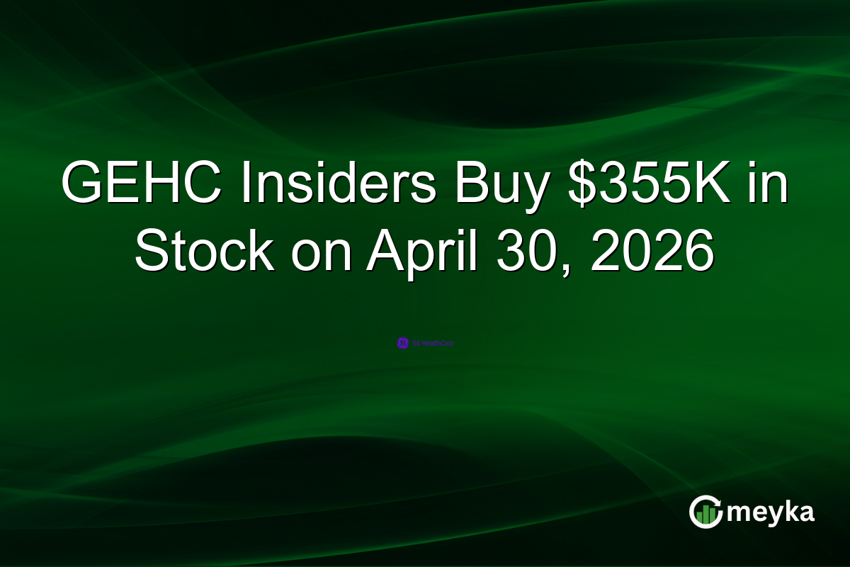 GEHC Insiders Buy $355K in Stock on April 30, 2026