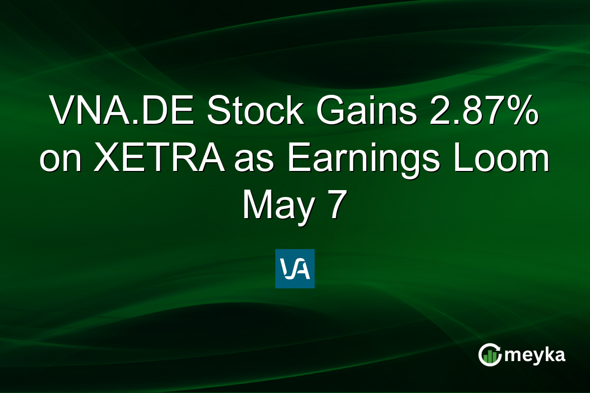 VNA.DE Stock Gains 2.87% on XETRA as Earnings Loom May 7