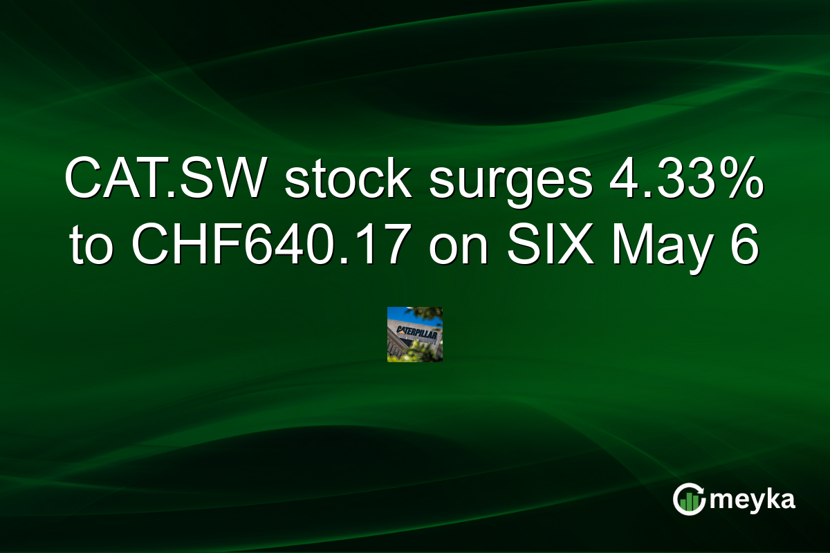 CAT.SW stock surges 4.33% to CHF640.17 on SIX May 6