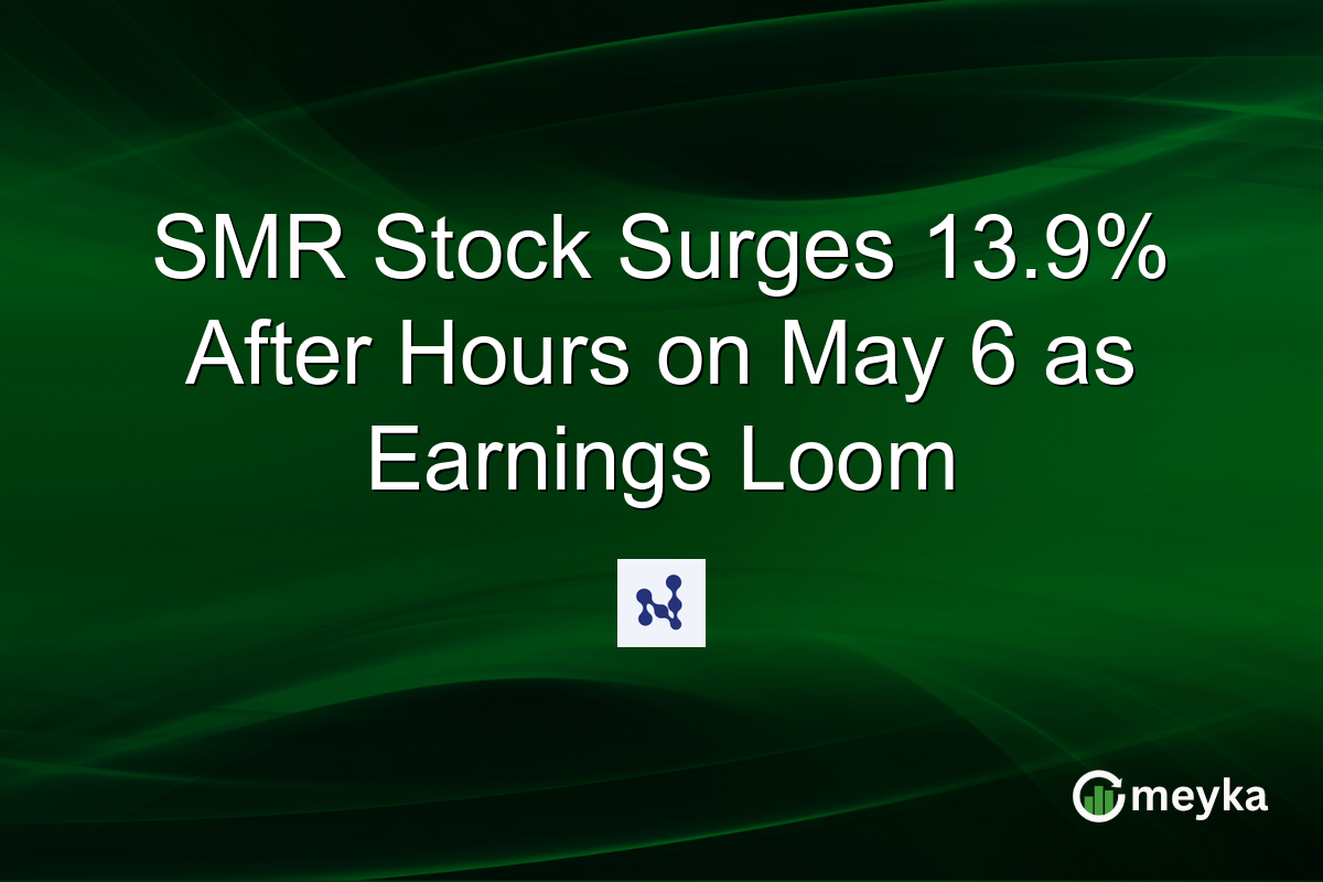 SMR Stock Surges 13.9% After Hours on May 6 as Earnings Loom