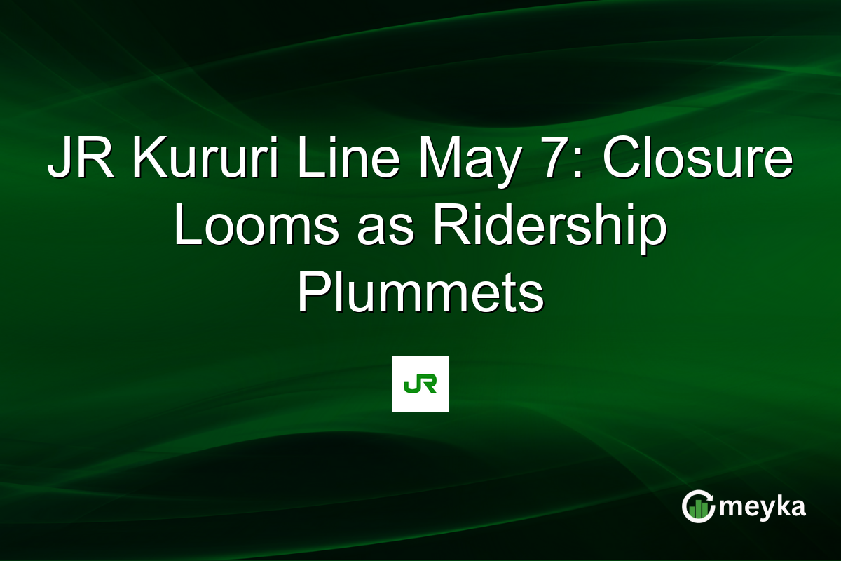 JR Kururi Line May 7: Closure Looms as Ridership Plummets