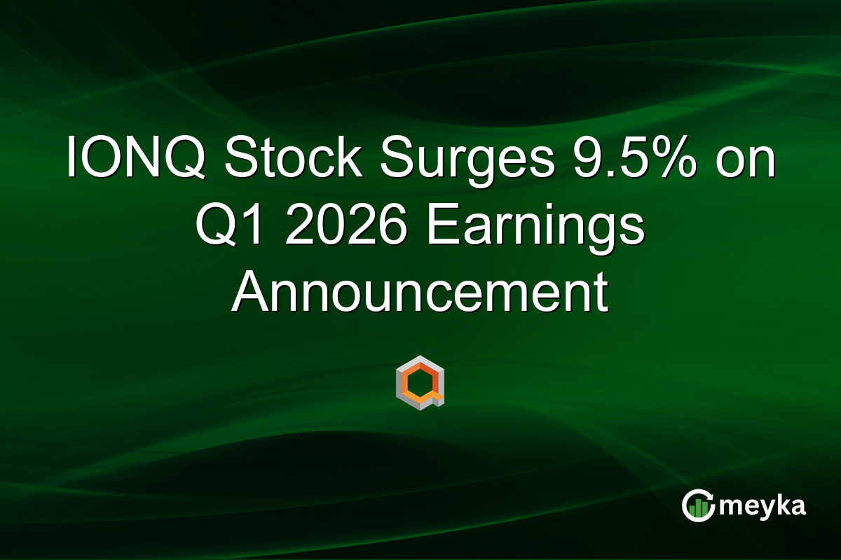 IONQ Stock Surges 9.5% on Q1 2026 Earnings Announcement