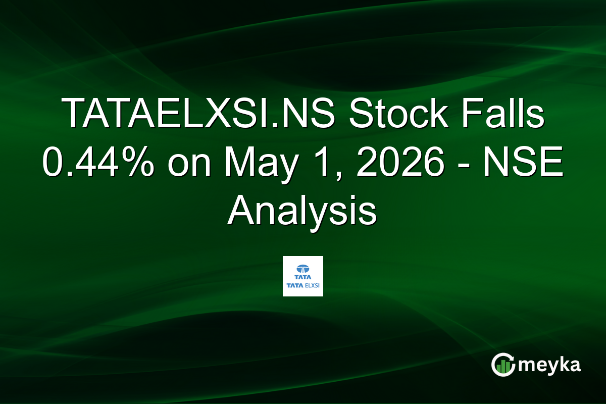 TATAELXSI.NS Stock Falls 0.44% on May 1, 2026 – NSE Analysis