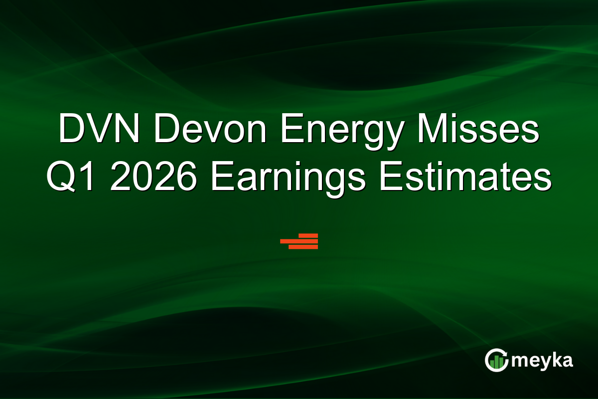 DVN Devon Energy Misses Q1 2026 Earnings Estimates