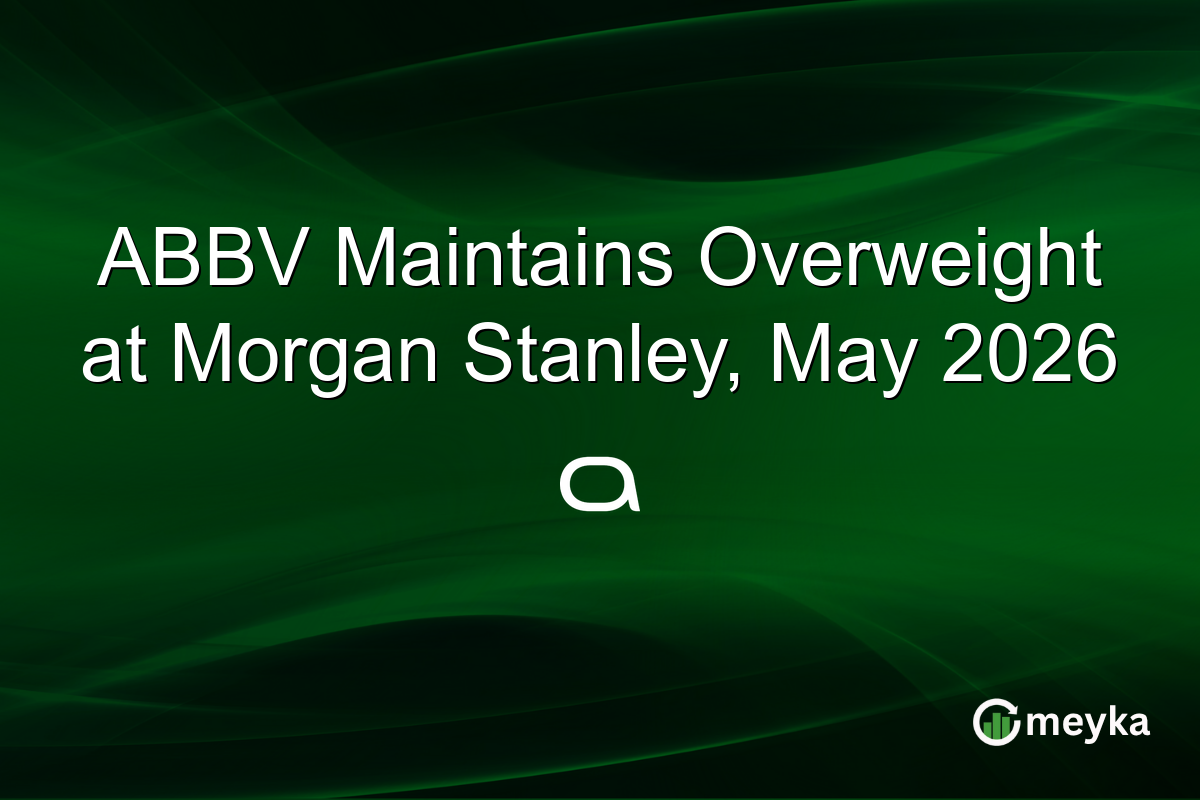 ABBV Maintains Overweight at Morgan Stanley, May 2026
