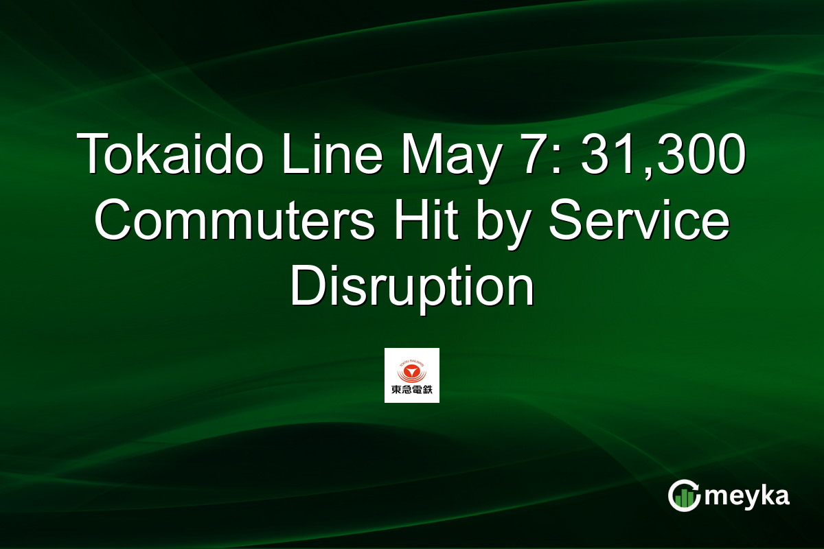 Tokaido Line May 7: 31,300 Commuters Hit by Service Disruption