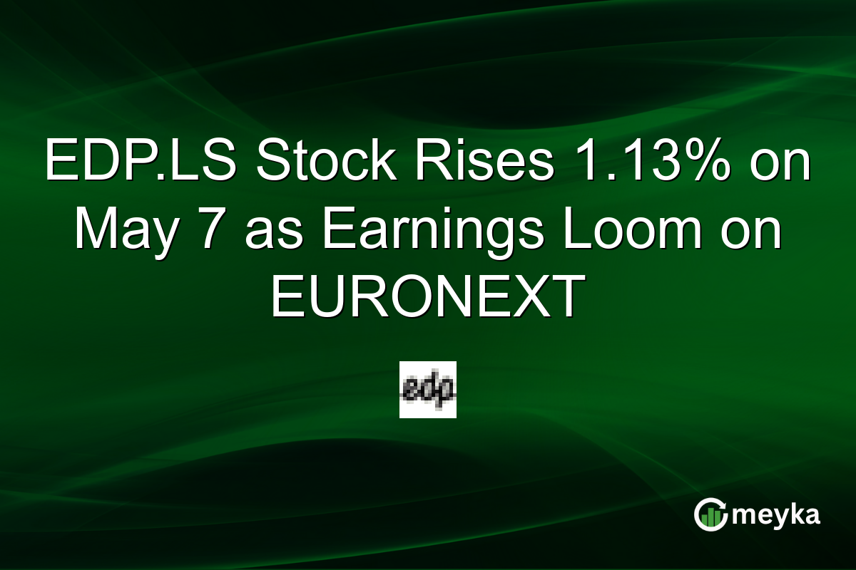 EDP.LS Stock Rises 1.13% on May 7 as Earnings Loom on EURONEXT