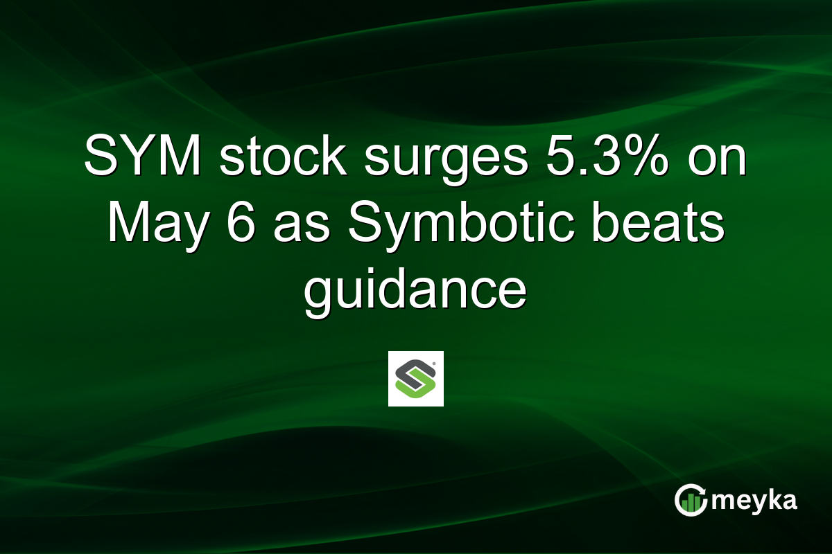 SYM stock surges 5.3% on May 6 as Symbotic beats guidance