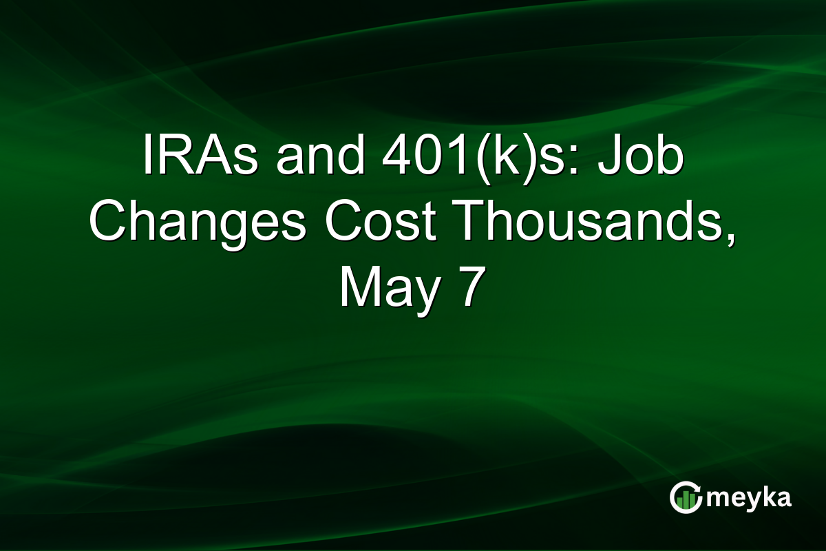 IRAs and 401(k)s: Job Changes Cost Thousands, May 7