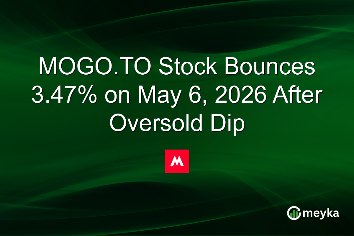 MOGO.TO Stock Bounces 3.47% on May 6, 2026 After Oversold Dip