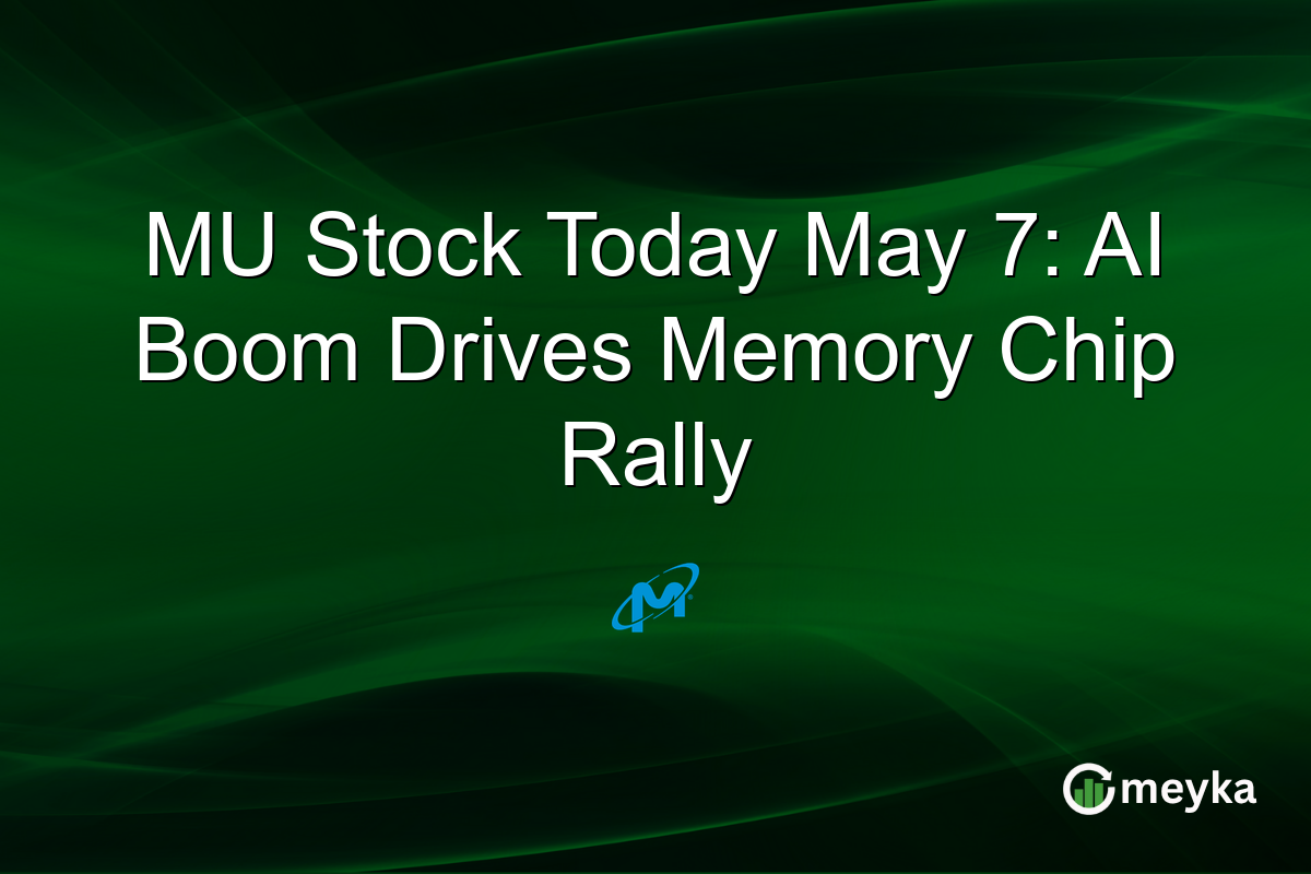 MU Stock Today May 7: AI Boom Drives Memory Chip Rally