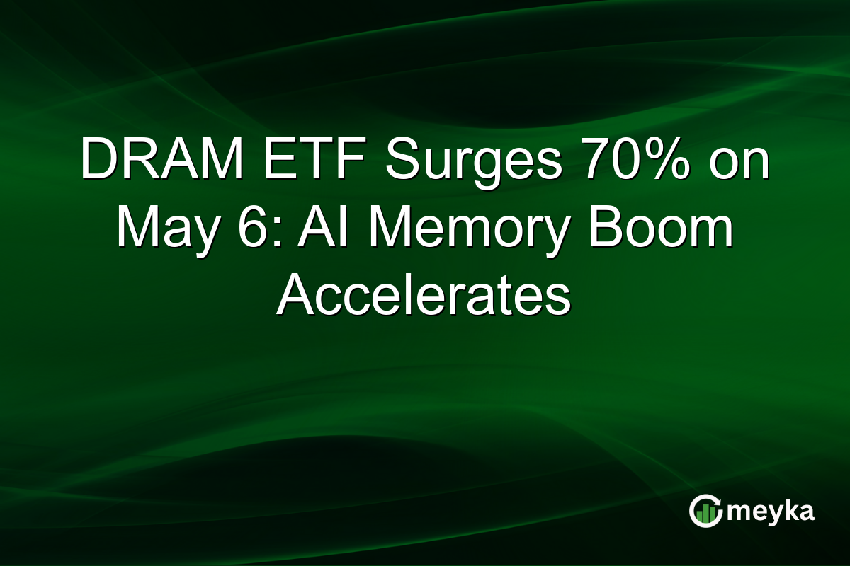 DRAM ETF Surges 70% on May 6: AI Memory Boom Accelerates