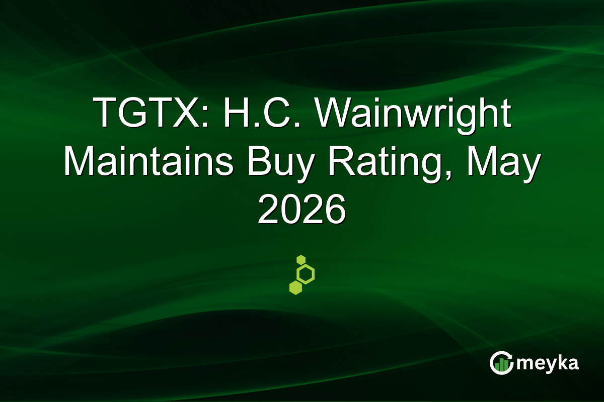 TGTX: H.C. Wainwright Maintains Buy Rating, May 2026