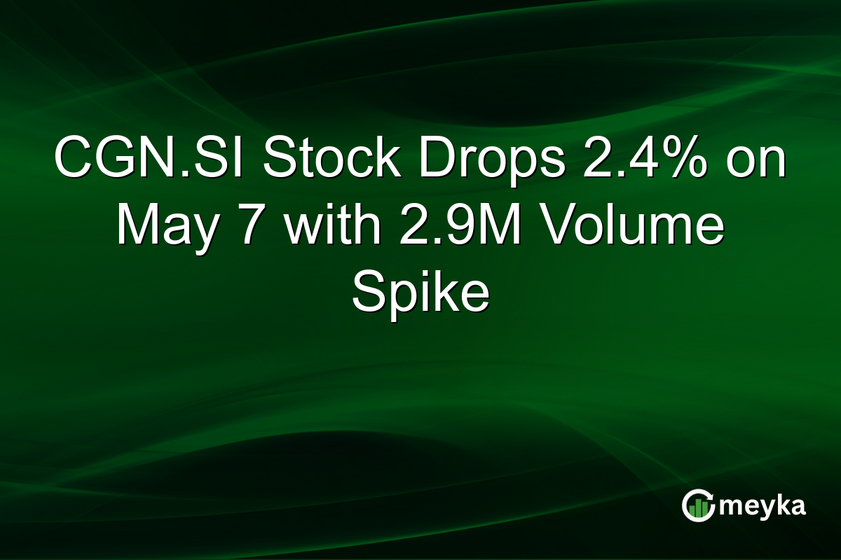CGN.SI Stock Drops 2.4% on May 7 with 2.9M Volume Spike