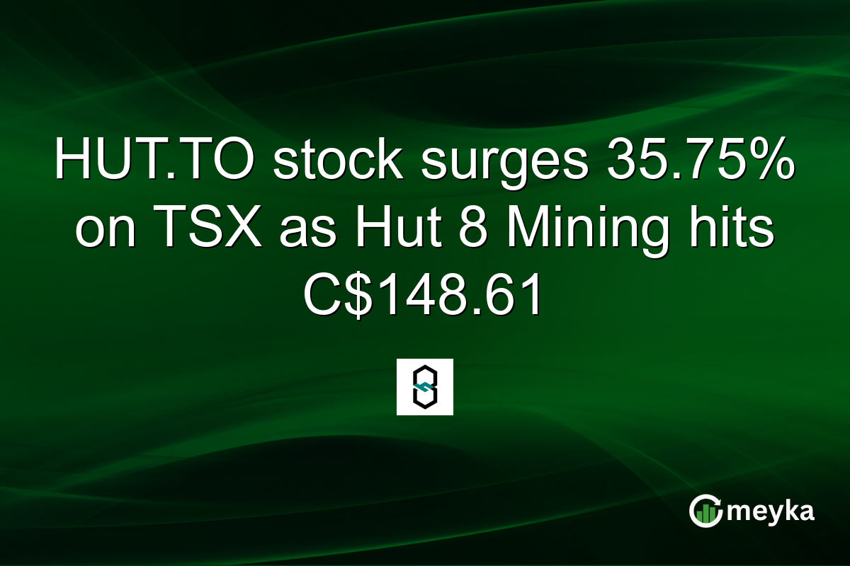 HUT.TO stock surges 35.75% on TSX as Hut 8 Mining hits C$148.61