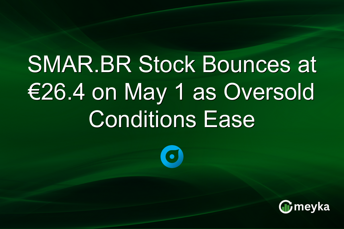 SMAR.BR Stock Bounces at €26.4 on May 1 as Oversold Conditions Ease