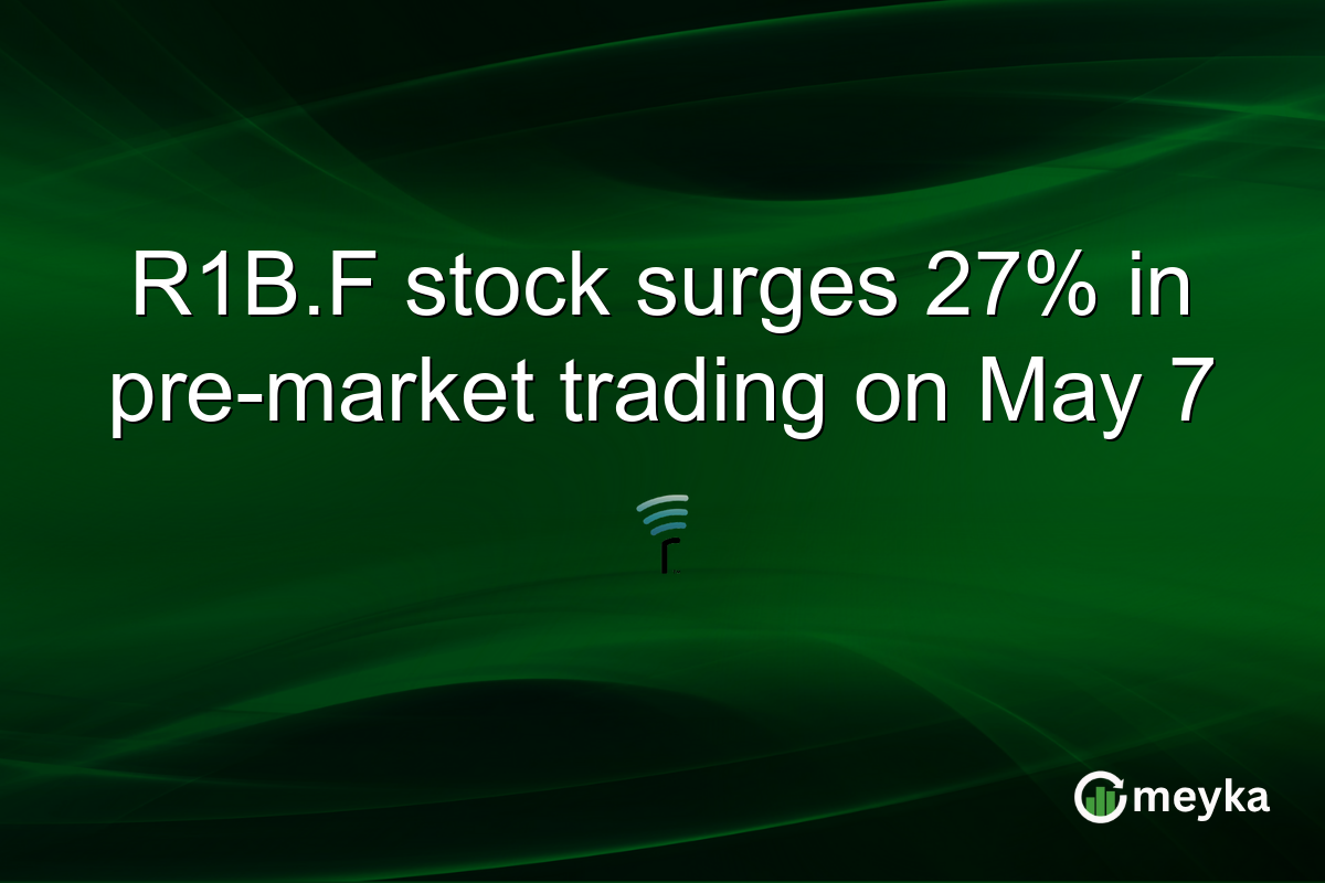R1B.F stock surges 27% in pre-market trading on May 7