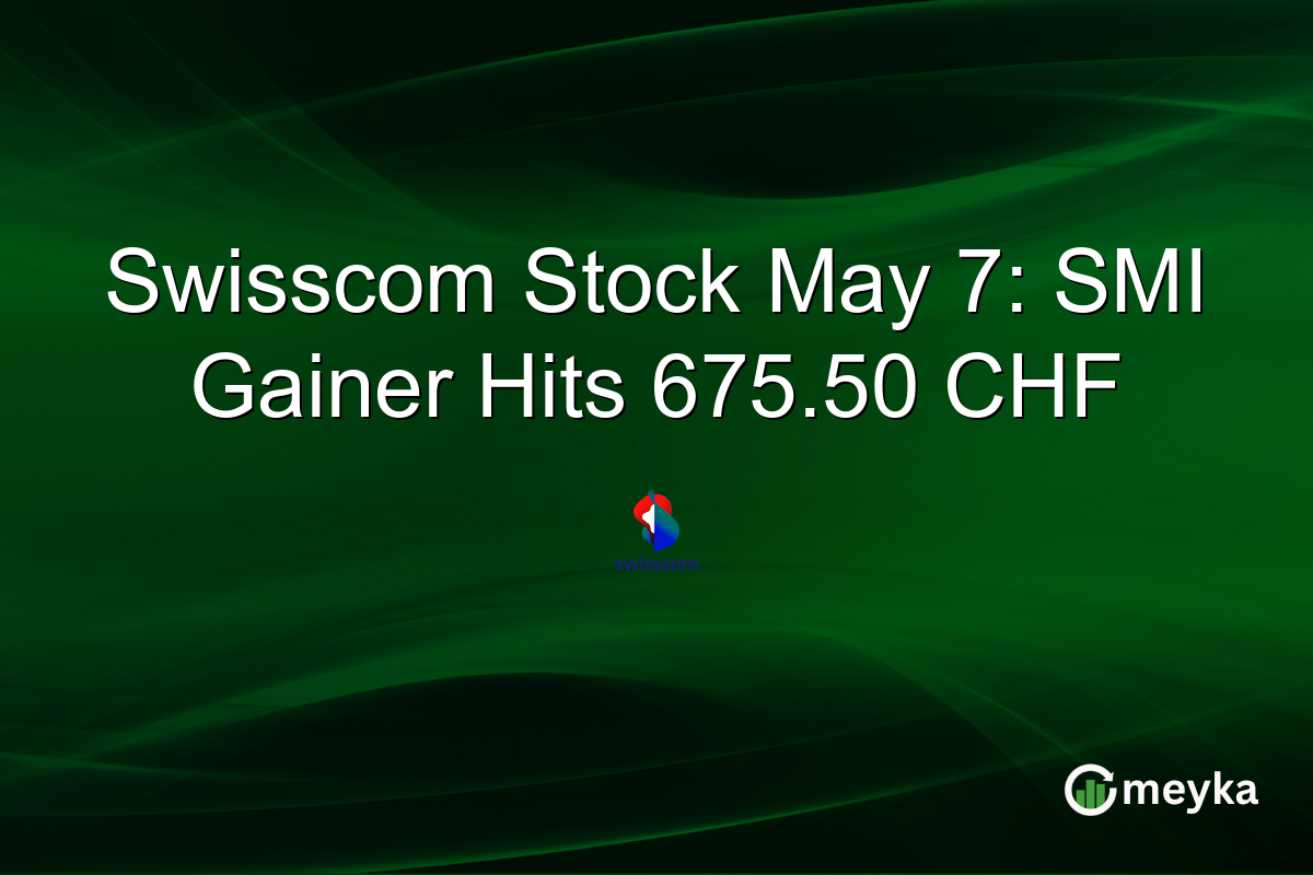 Swisscom Stock May 7: SMI Gainer Hits 675.50 CHF