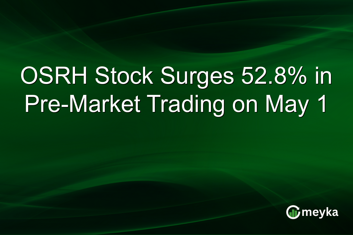 OSRH Stock Surges 52.8% in Pre-Market Trading on May 1