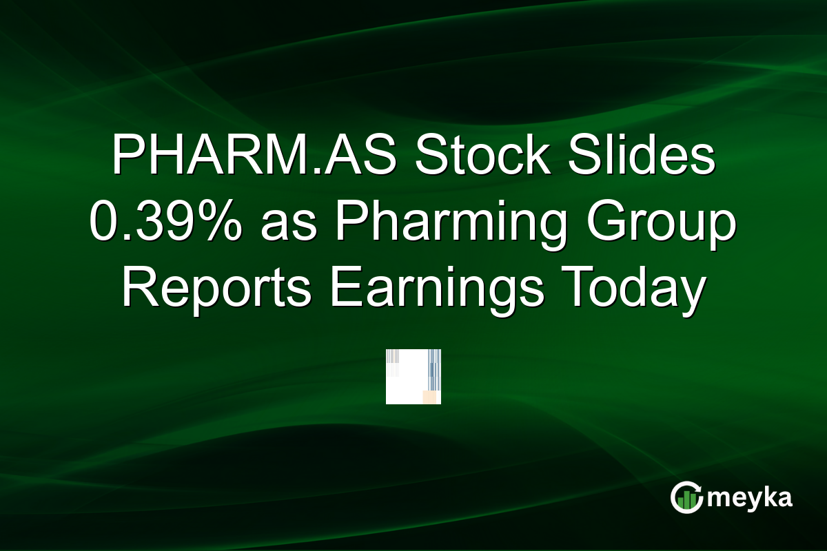 PHARM.AS Stock Slides 0.39% as Pharming Group Reports Earnings Today