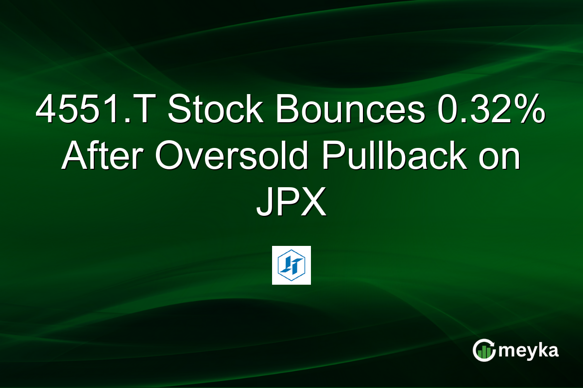 4551.T Stock Bounces 0.32% After Oversold Pullback on JPX