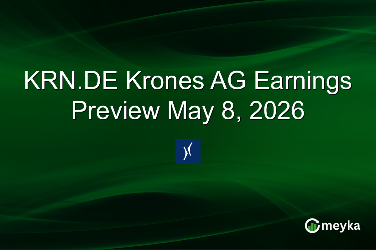 KRN.DE Krones AG Earnings Preview May 8, 2026