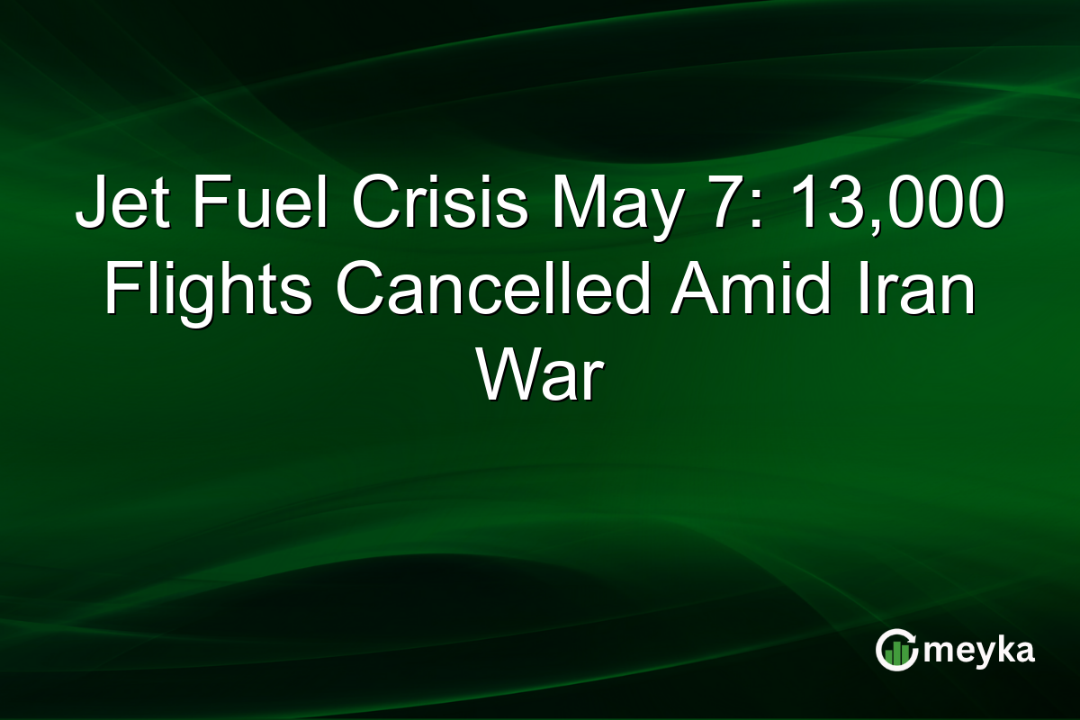 Jet Fuel Crisis May 7: 13,000 Flights Cancelled Amid Iran War
