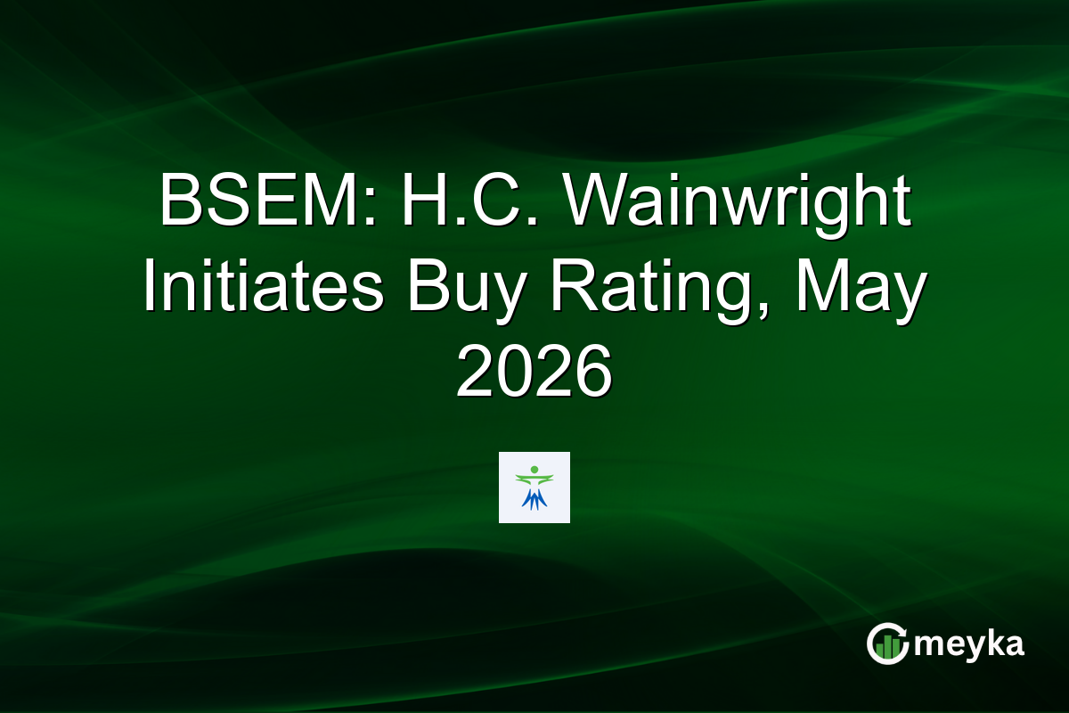 BSEM: H.C. Wainwright Initiates Buy Rating, May 2026