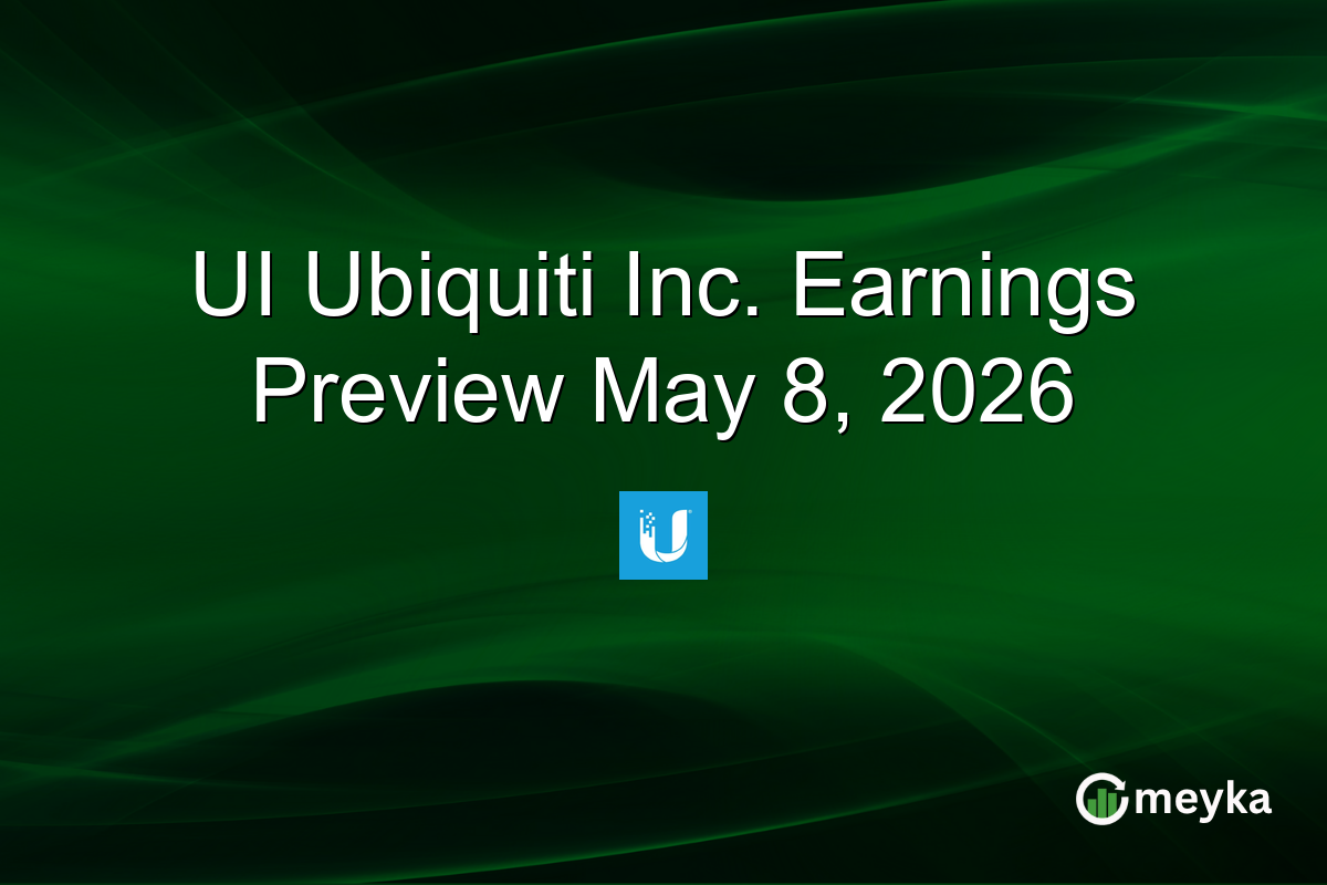 UI Ubiquiti Inc. Earnings Preview May 8, 2026