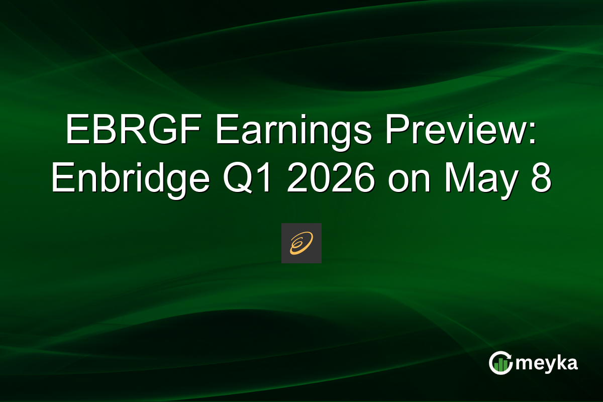 EBRGF Earnings Preview: Enbridge Q1 2026 on May 8