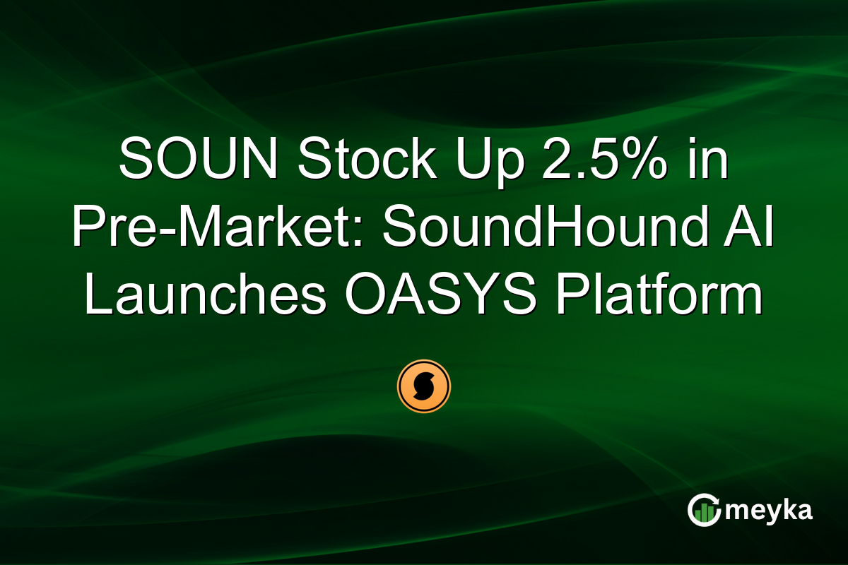 SOUN Stock Up 2.5% in Pre-Market: SoundHound AI Launches OASYS Platform