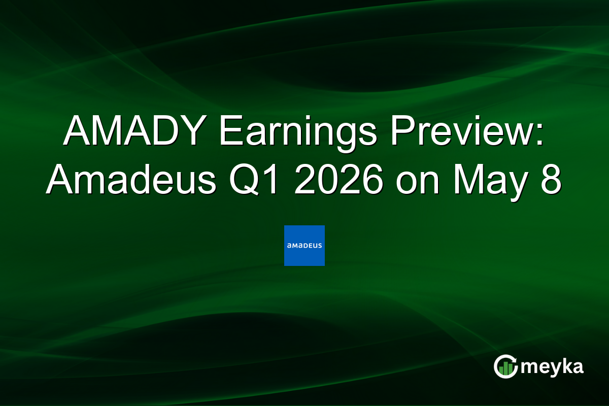 AMADY Earnings Preview: Amadeus Q1 2026 on May 8