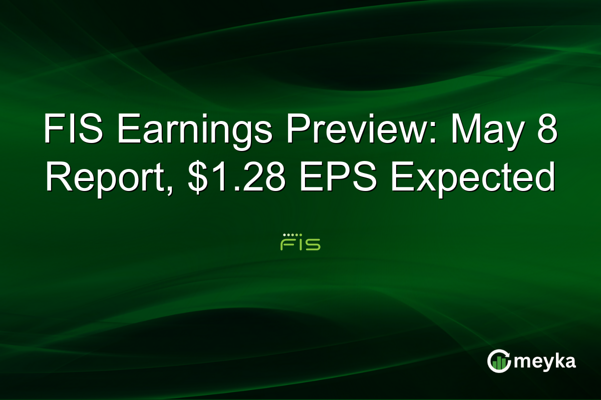 FIS Earnings Preview: May 8 Report, $1.28 EPS Expected
