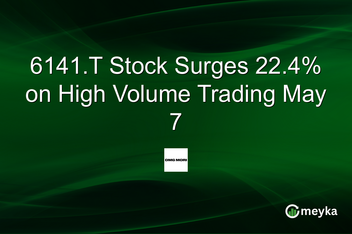 6141.T Stock Surges 22.4% on High Volume Trading May 7