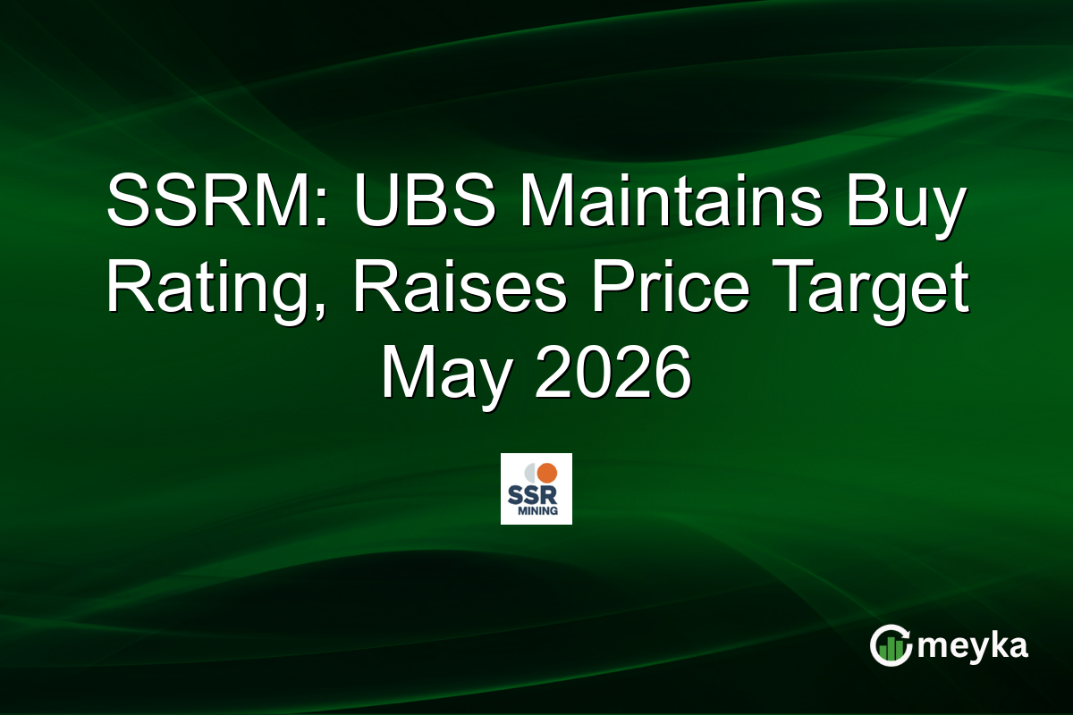 SSRM: UBS Maintains Buy Rating, Raises Price Target May 2026
