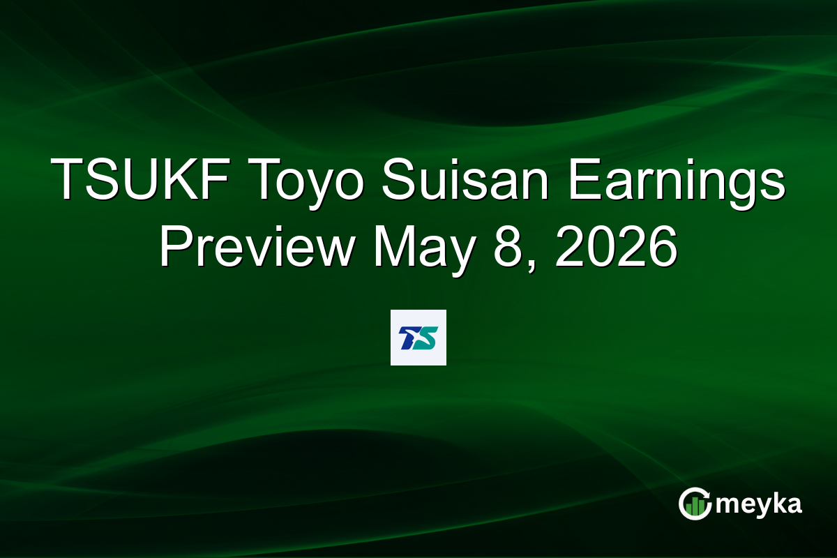 TSUKF Toyo Suisan Earnings Preview May 8, 2026